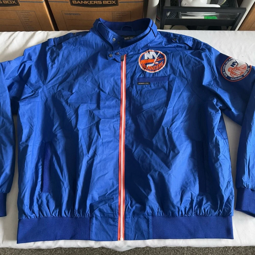 Members Only‎ Jacket 3XL New York Islanders Inaugural Season Member Hockey NHL
